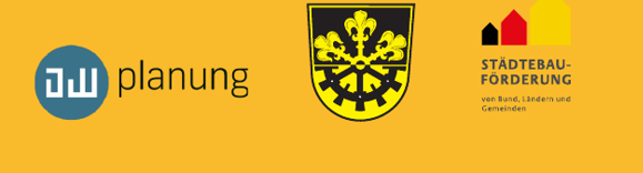 Logos: planung, Wappen der Gemeinde Gundelsheim, Städtebauförderung